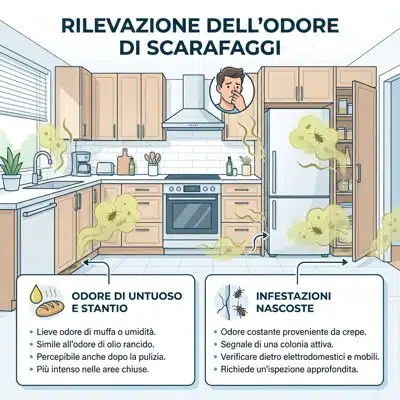 odore di scarafaggio come riconoscerli